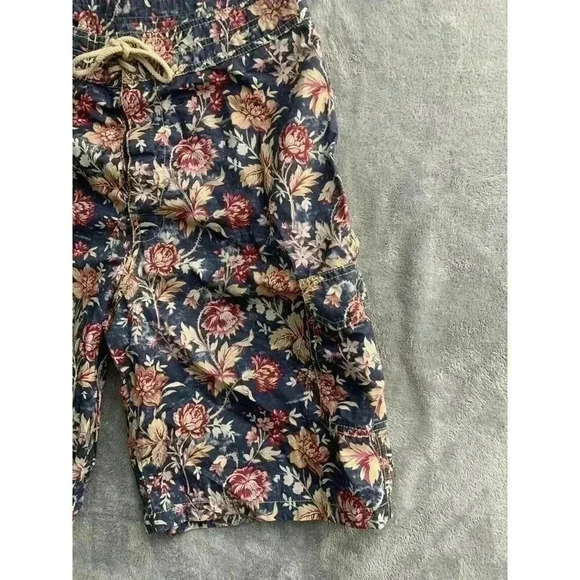 Polo Ralph Lauren Shorts Mens 32 Floral Swim Trunks 90s Hawaiian Pocket Pool - Picture 4 of 7